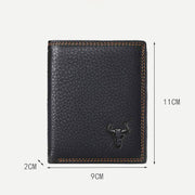 Wallet for Men Vintage Leather Multi-Slot Triple RFID Card Purse