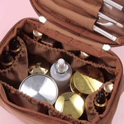 Minimalist Storage Bag Womens Travel Portable Leather Makeup Bag