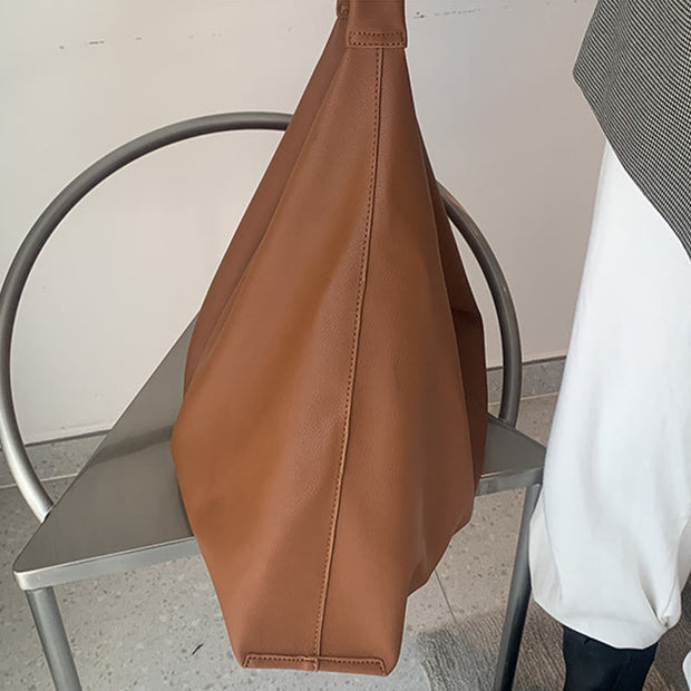 Large Tote Soft Leather Single Shoulder Bag For Women Business