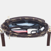 Women Crossbody PU Leather Classic Printing Handbag Satchel Shoulder Bag