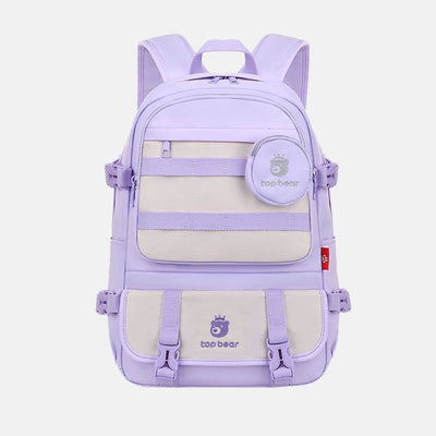 Backpack For Students Simple Large Capacity  Portable Primary School Bag