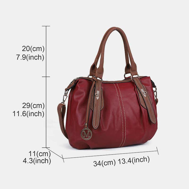 Leather Hobo Handbag for Women Big Capacity Tote Satchel Shoulder Bag