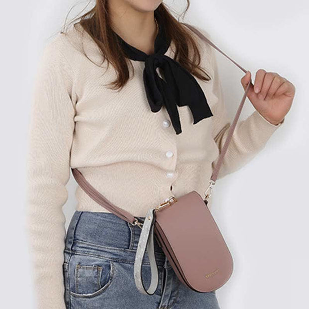 Mini Crossbody Bag Phone Purses for Women Girls with Wrist Strap