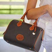 British Top Handle Bag Women Business Retro Crossbody Leather Tote