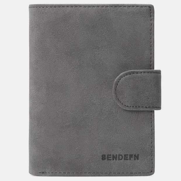 Genuine Leather RFID Blocking Small Wallet Card Case Purse