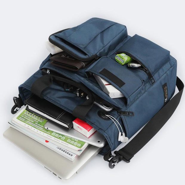 Large Capacity Scalable Multi-Pocket Crossbody Bag