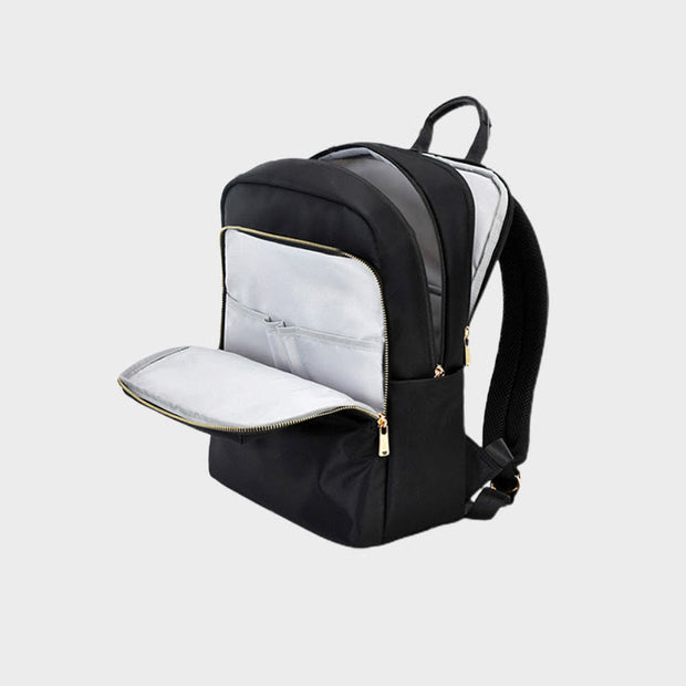 Backpack for Men Minimalist Multi-Pocket Nylon Laptop Sleeve Day Pack