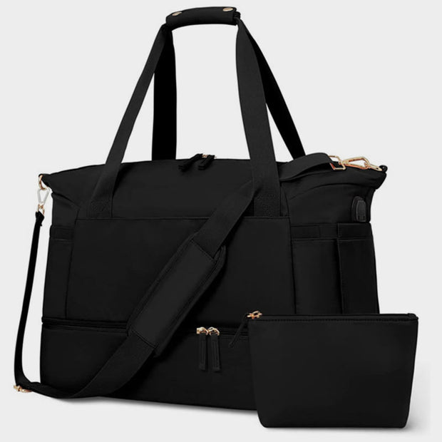 Duffel Bag For Travel Convenient Overnight Fitness Makeup Bag