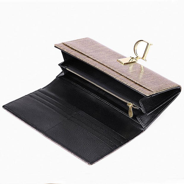 RFID Large Capacity Genuine Leather Fashion Wallet