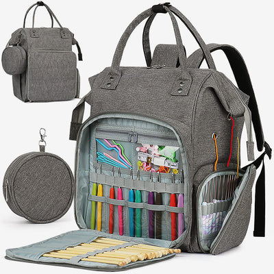 Multifunctional Crochet Storage Bag Simple Knitting Tools Mommy Bag